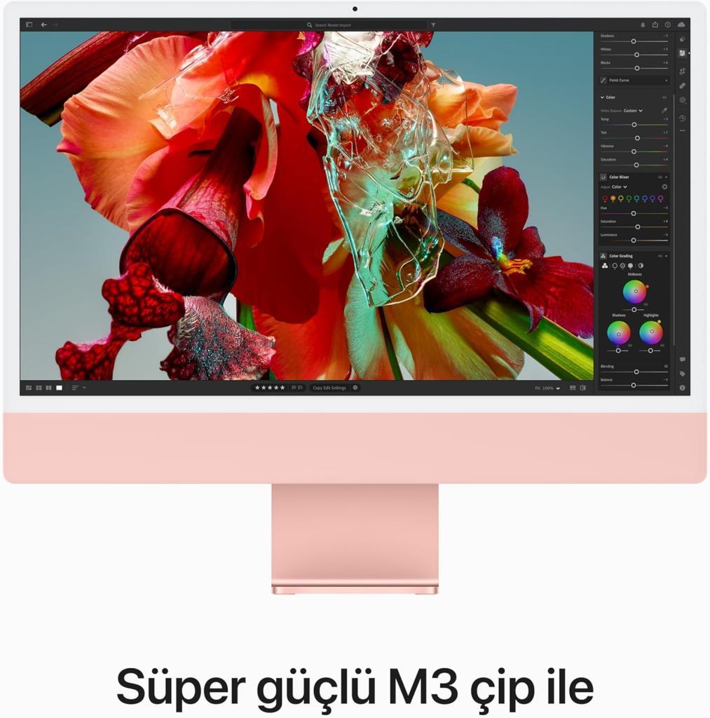 iMac M3 Pembe MQRD3TU/A 8 GB 256 GB SSD 24" 4.5K All in One PC Outlet (Açıklamayı Okuyunuz)