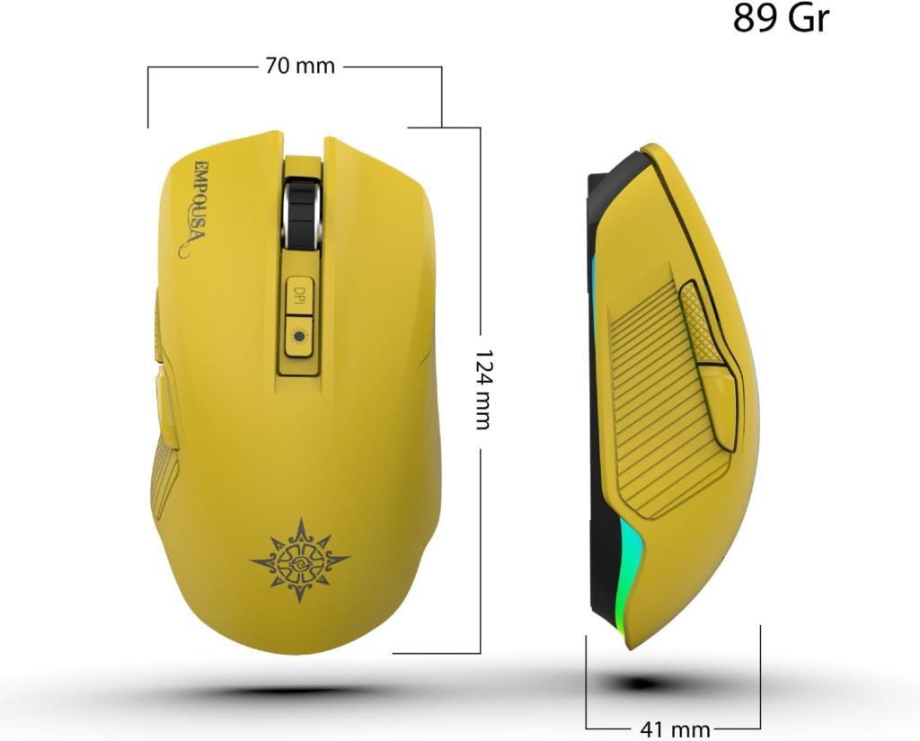 Inca IMG-328MX Şarjlı Optik Kablolu/Kablosuz Oyuncu Mouse - Outlet