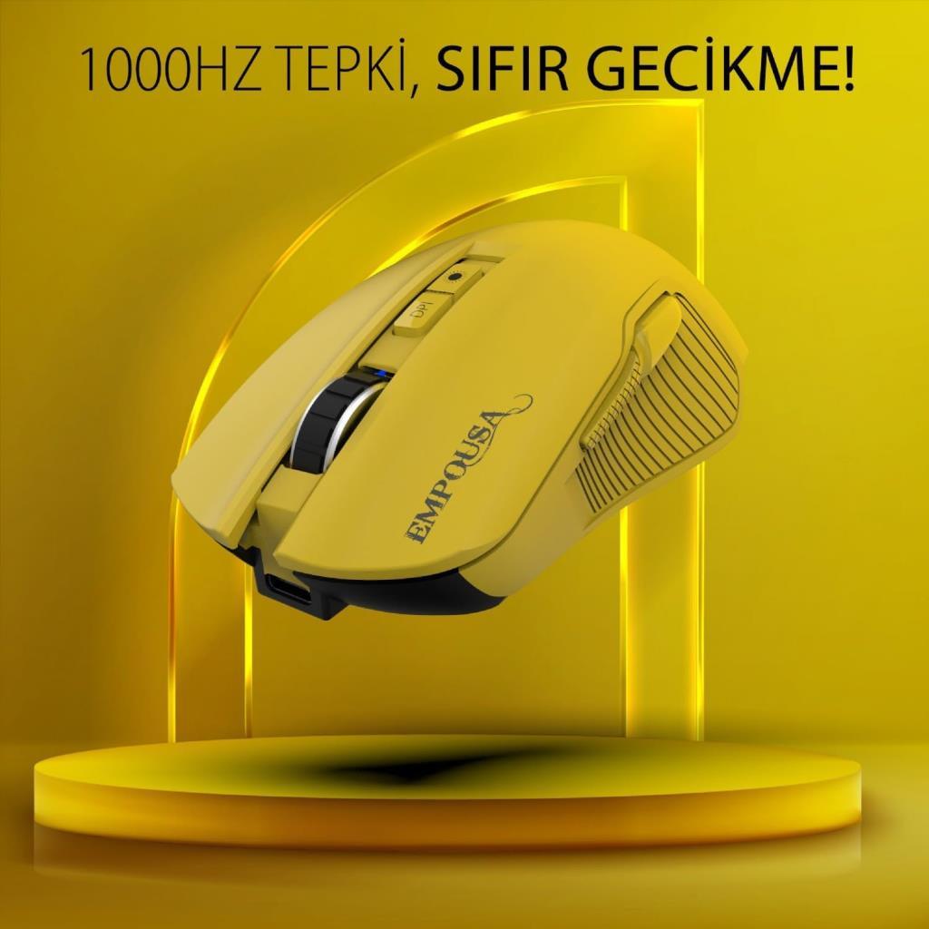Inca IMG-328MX Şarjlı Optik Kablolu/Kablosuz Oyuncu Mouse - Outlet