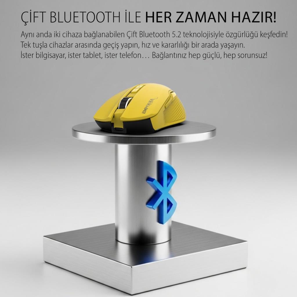Inca IMG-328MX Şarjlı Optik Kablolu/Kablosuz Oyuncu Mouse - Outlet