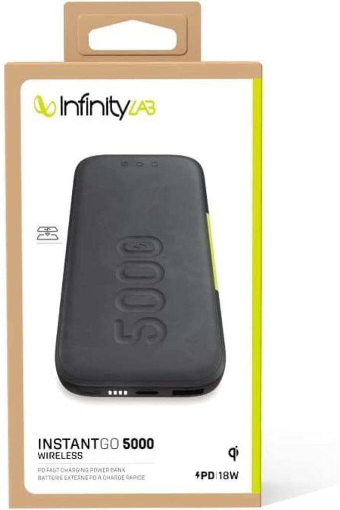 InfinityLab InstantGo Siyah 5000 mAh Lightning Kablolu Hızlı Şarj Powerbank - TEŞHİR