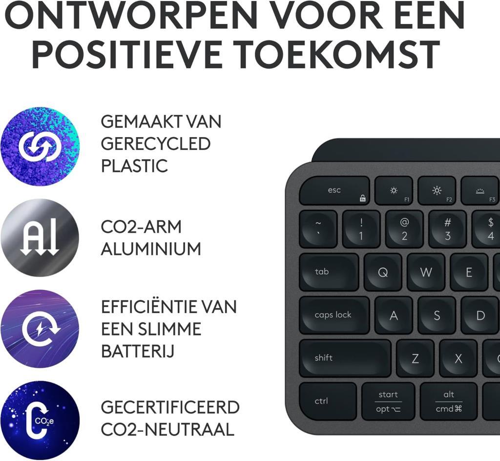 Logitech MX Keys S İngilizce Q Kablosuz Klavye - Outlet