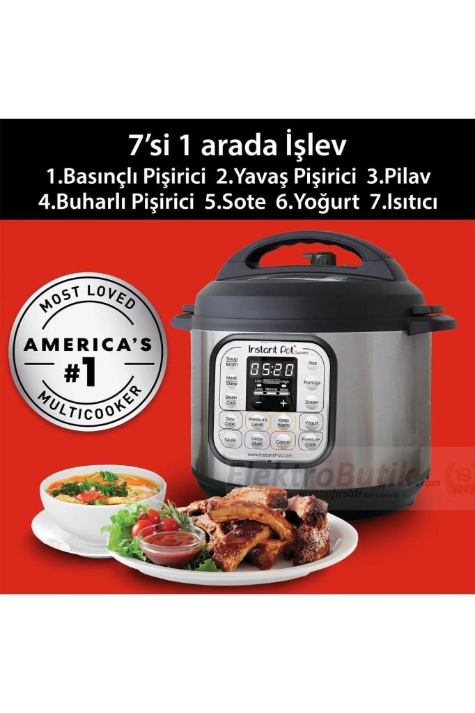 Instant Pot Duo Mini 7in1 3 lt Çok Amaçlı Pişirici Outlet