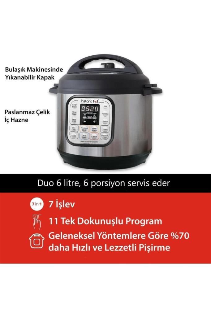 Instant Pot Duo 7in1 8 lt Çok Amaçlı Pişirici Outlet