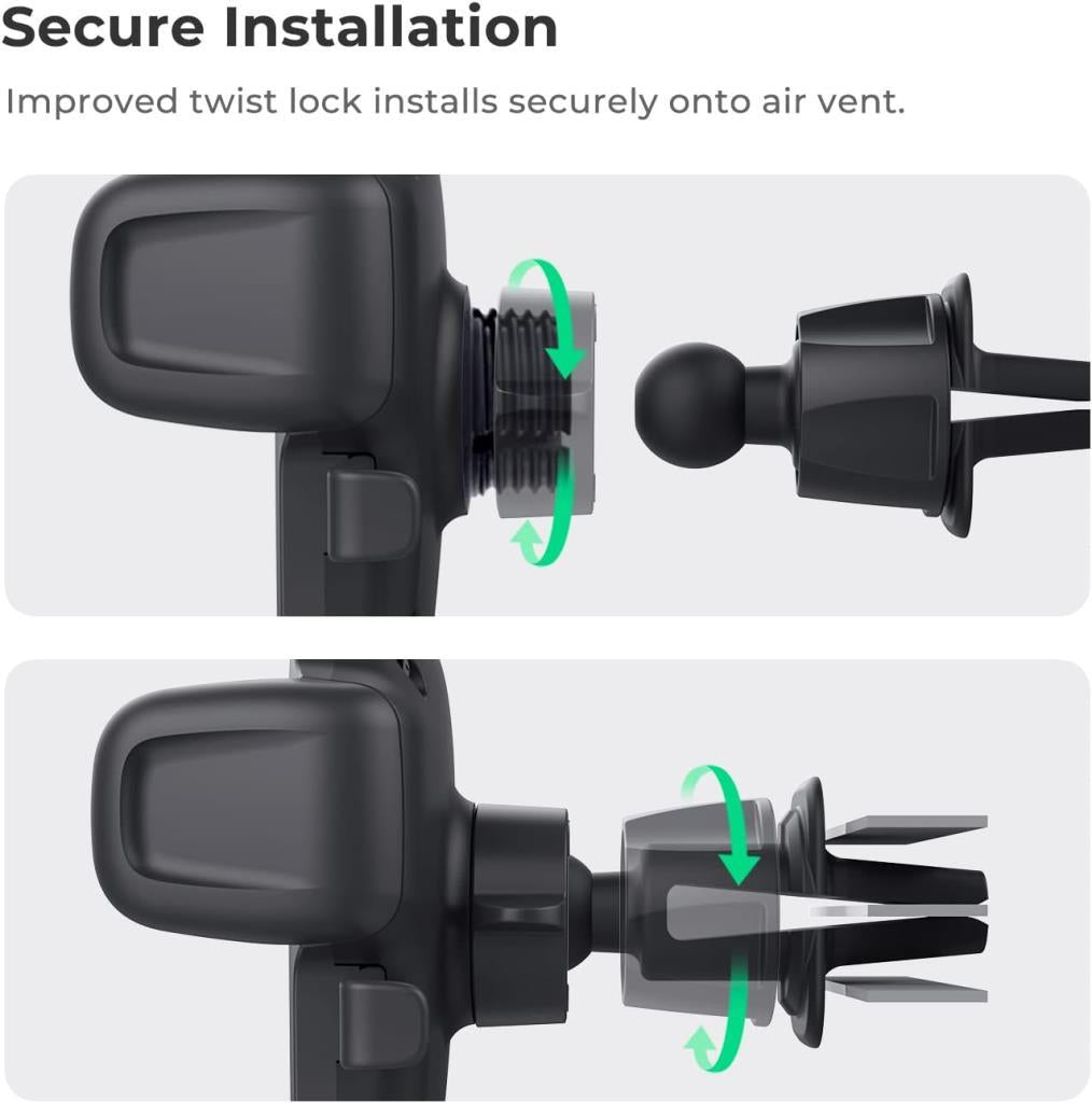 iOttie Easy One Touch 5 CD Yuvası Araç Tutucu, iPhone, Samsung, Moto, Huawei, Nokia, LG, Akıllı Telefonlar, Siyah, Dash için - TEŞHİR