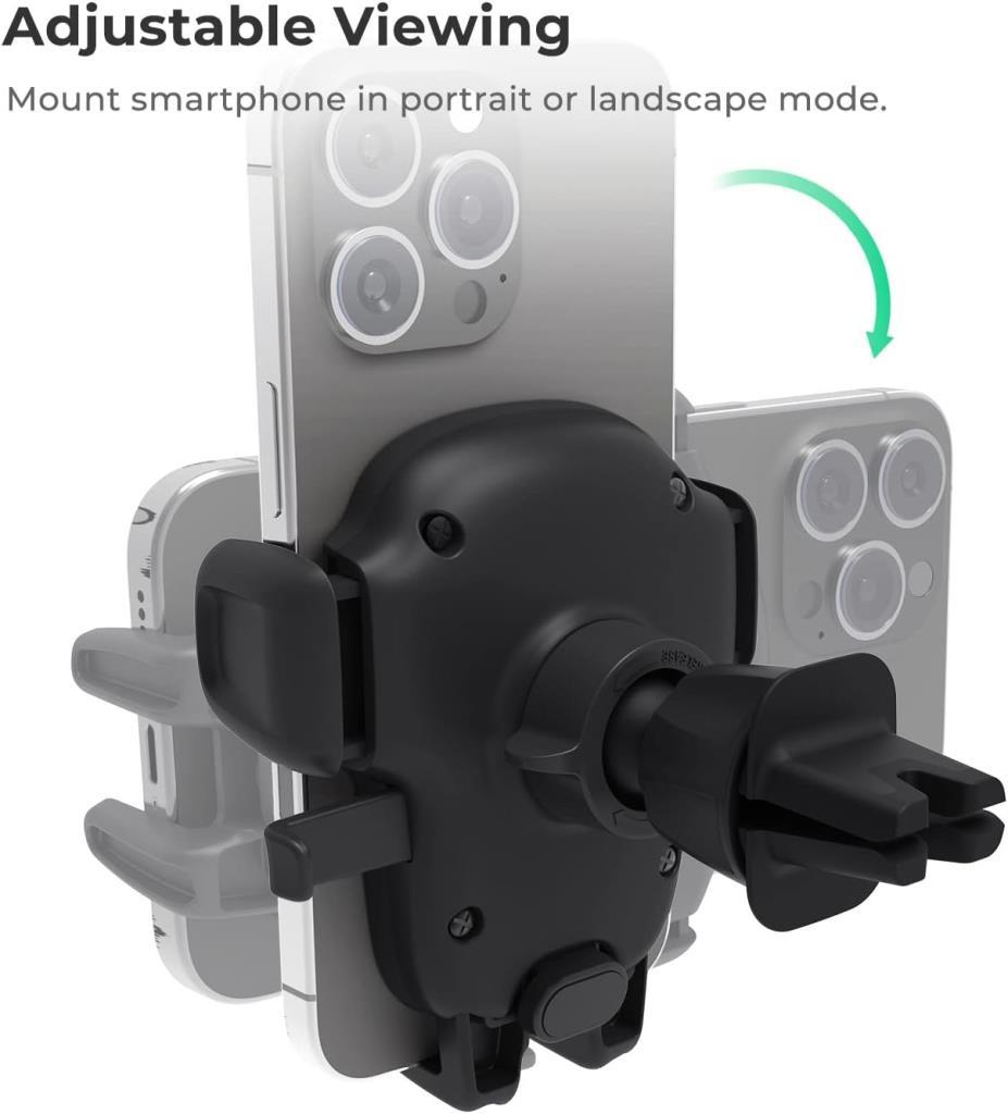 iOttie Easy One Touch 5 CD Yuvası Araç Tutucu, iPhone, Samsung, Moto, Huawei, Nokia, LG, Akıllı Telefonlar, Siyah, Dash için - TEŞHİR