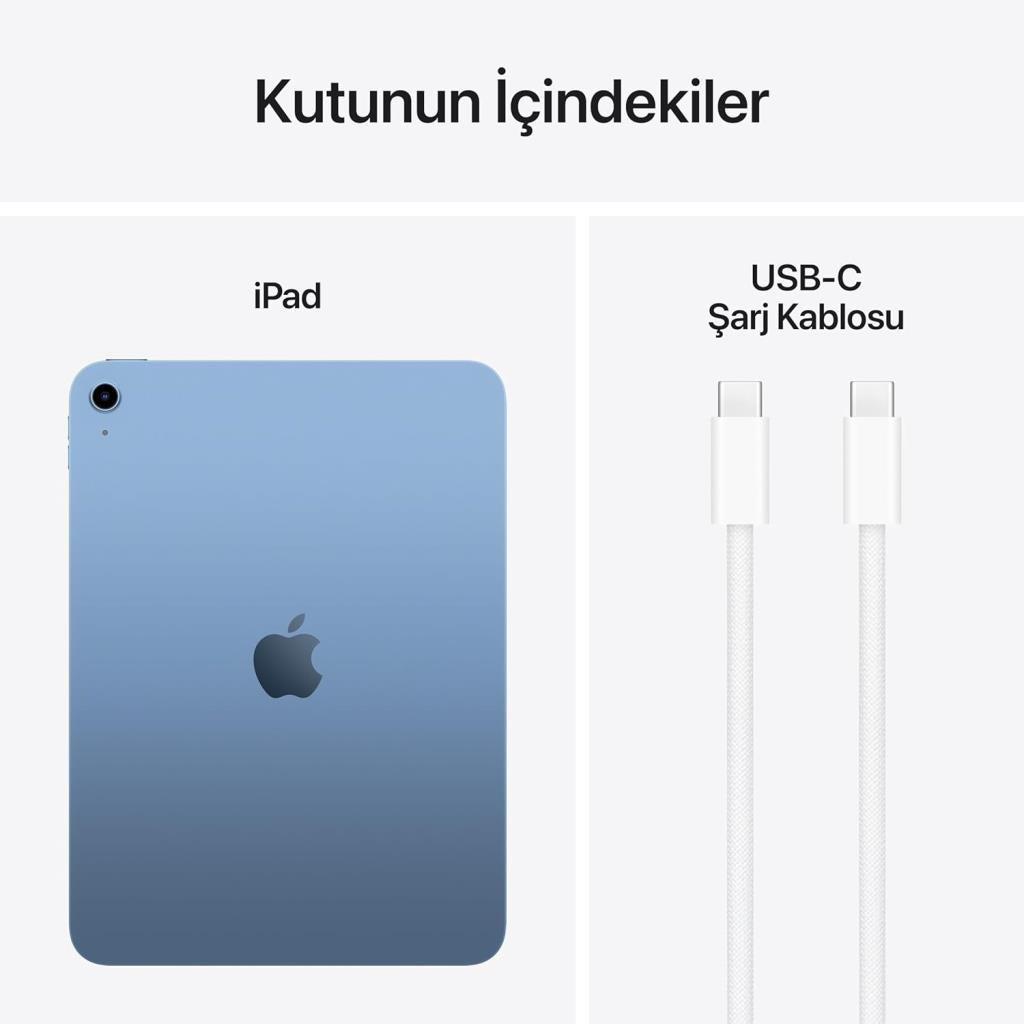 iPad 11. Nesil Wi-Fi 128 GB 11" MD4A4TU/A Mavi Tablet (Açıklamayı Okuyunuz)