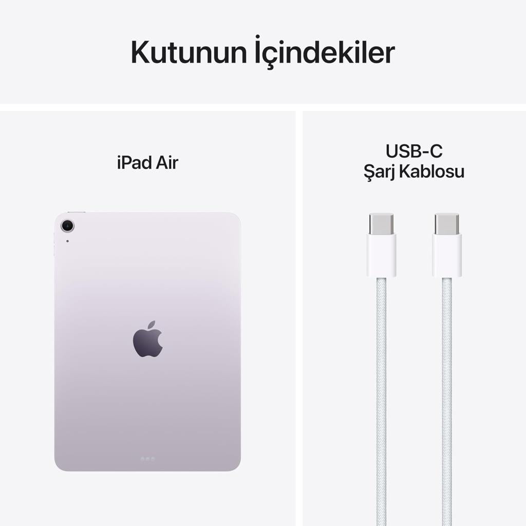iPad Air M3 Wi-Fi 256 GB 11" MCA64TU/A Mor Tablet Outlet (Açıklamayı Okuyunuz)