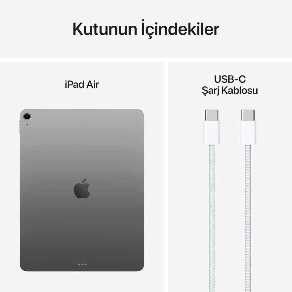iPad Air M3 Wi-Fi 256 GB 13" MCNN4TU/A Uzay Grisi Tablet Outlet (Açıklamayı Okuyunuz)