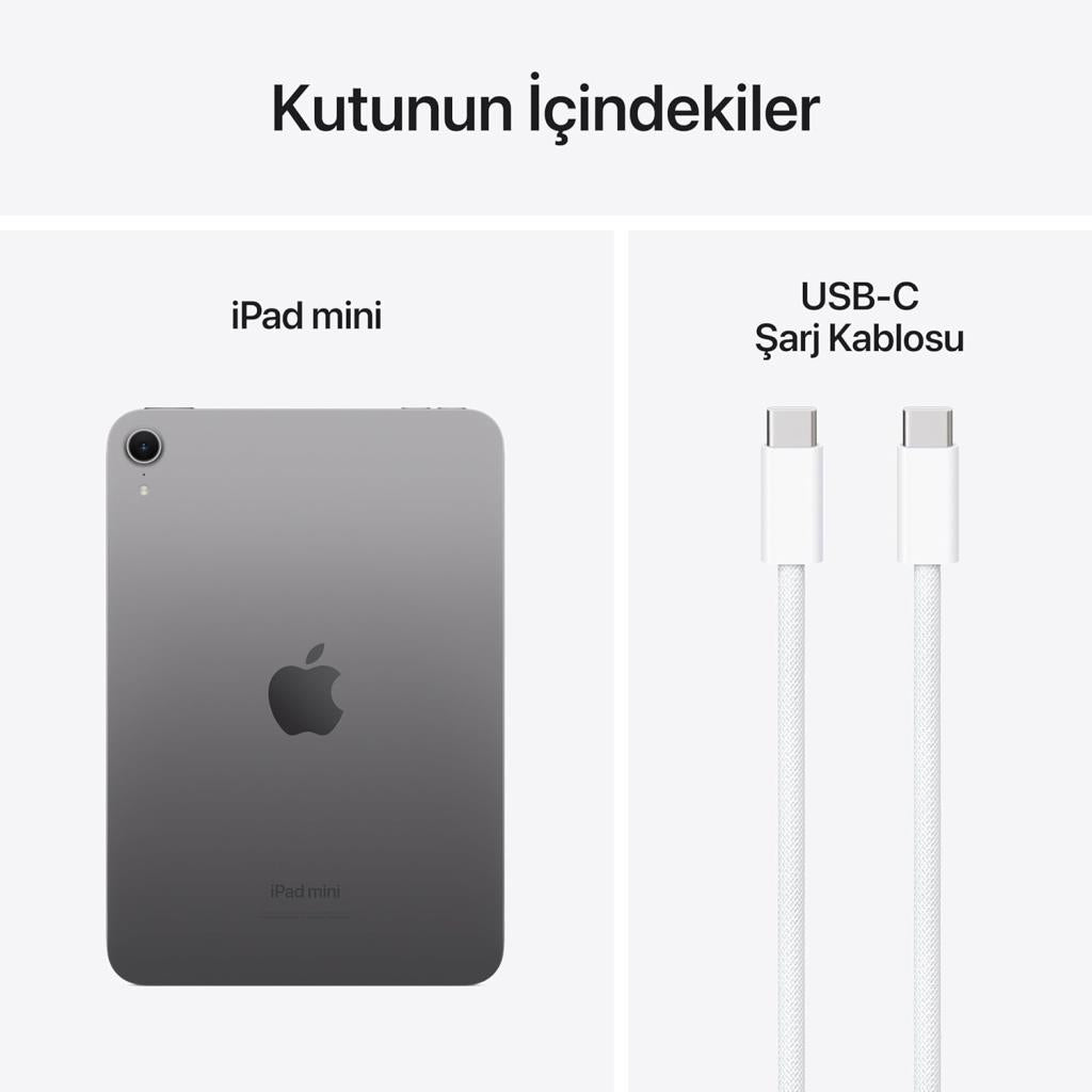 iPad Mini 7. Nesil Wi-Fi 128 GB 8.3" MXN63TU/A Uzay Grisi Tablet Outlet (Açıklamayı Okuyunuz)