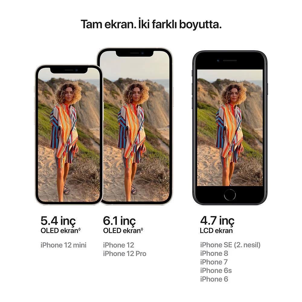 Yenilenmiş iPhone 12 Mini 128 GB Beyaz Cep Telefonu (1 Yıl Garantili) - C Kalite