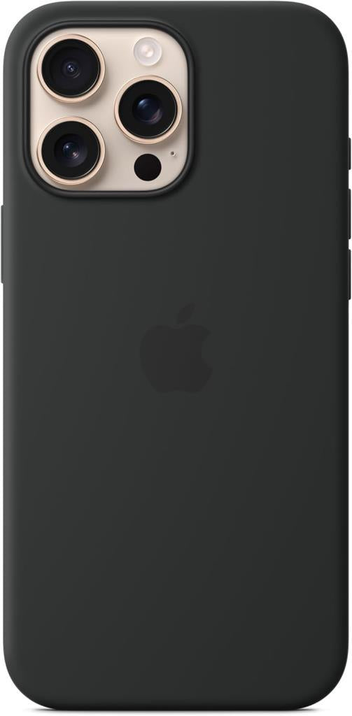 iPhone 16 Pro Max için MagSafe özellikli Silikon Kılıf – Siyah Outlet