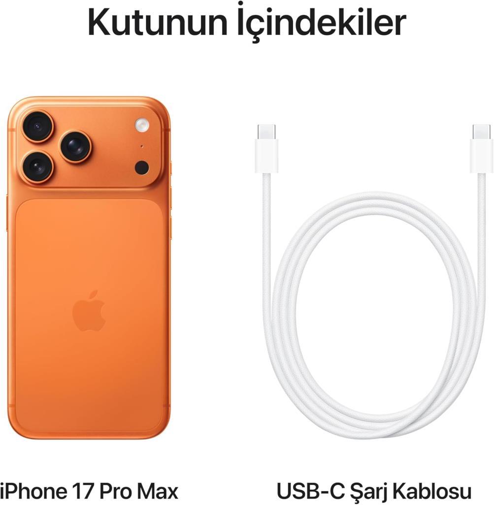 iPhone 17 Pro Max 256GB Kozmik Turuncu -OUTLET