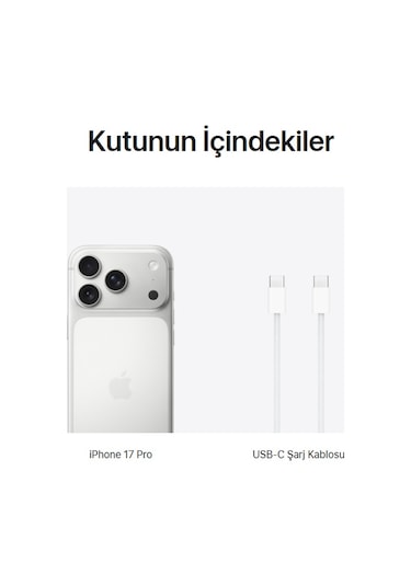 iPhone 17 Pro Max 512 GB Gümüş (Apple Türkiye Garantili)