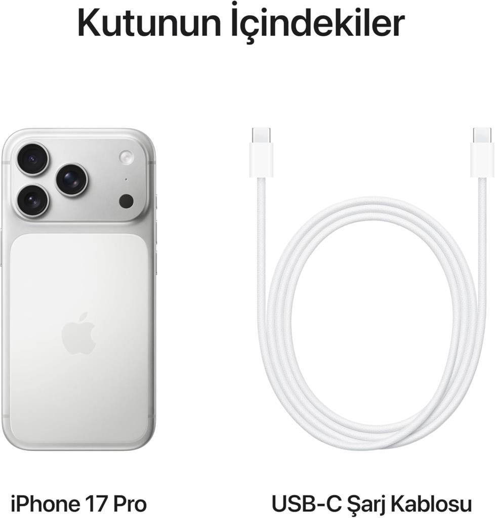 iPhone 17 Pro Max 512GB Gümüş - OUTLET