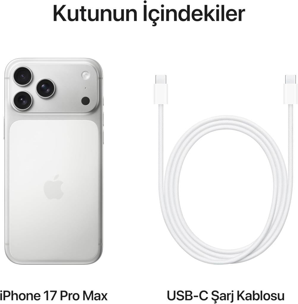 iPhone 17 Pro Max 1 TB Gümüş (Apple Türkiye Garantili)