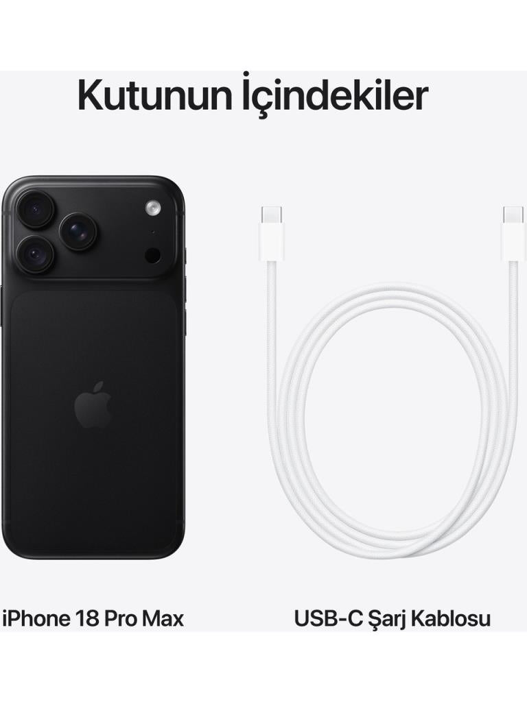 iPhone 18 Pro Max 512GB Siyah
