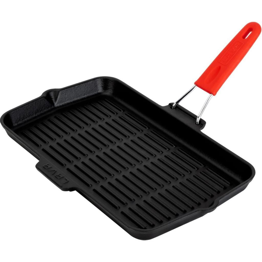 Izgara Tavası, tel ve silikon saplı 21x36 cm