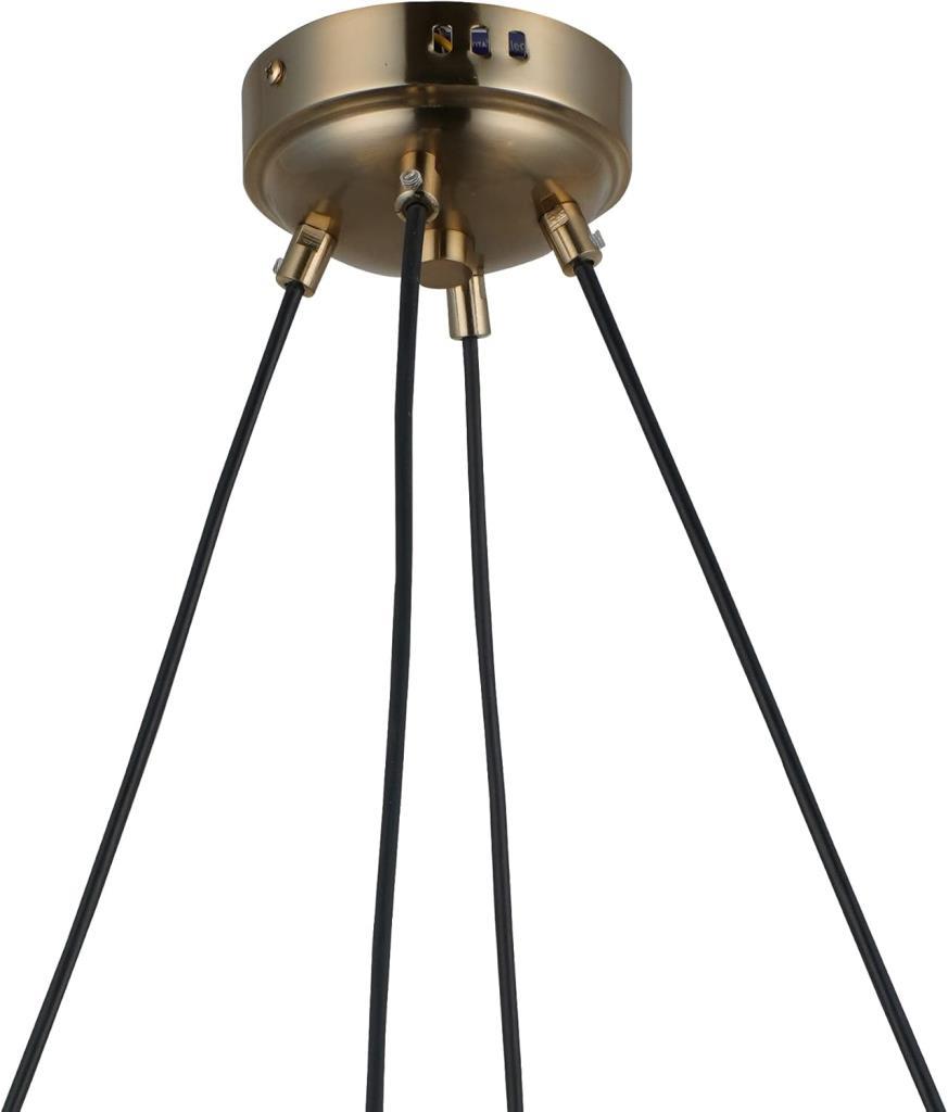 Lucea JAMO 4+4 ANTIK LAK AVİZE 4XGU10+4XE27 - OUTLET