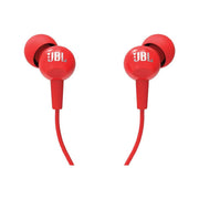 JBL C100SI Kırmızı Kablolu Mikrofonlu Kulak İçi Kulaklık Teşhir