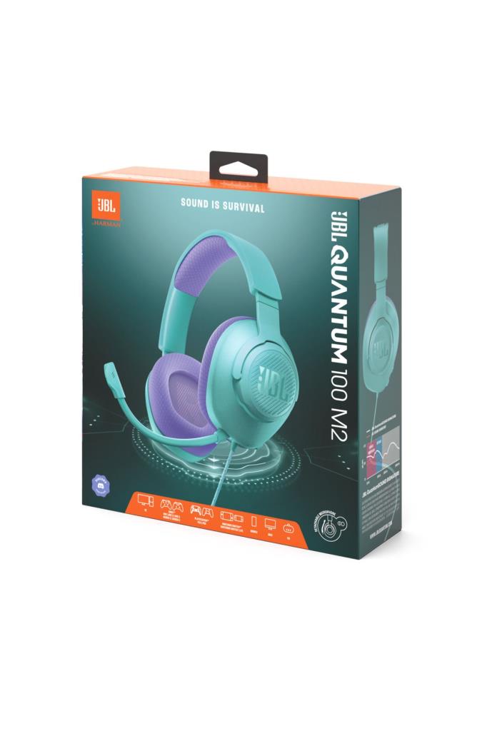 JBL Quantum 100M2 Yeşil Kablolu Kulak Üstü Oyuncu Kulaklığı