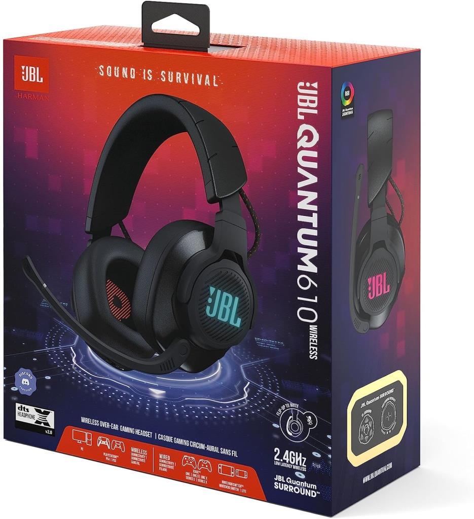JBL Quantum 610 Kablosuz Mikrofonlu Kulak Üstü Oyuncu Kulaklığı - Teşhir