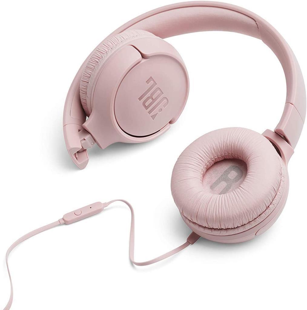 JBL T500 Kablolu Kulak Üstü Kulaklık, Pembe