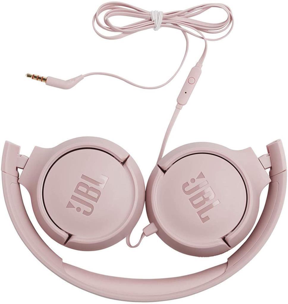 JBL T500 Kablolu Kulak Üstü Kulaklık, Pembe