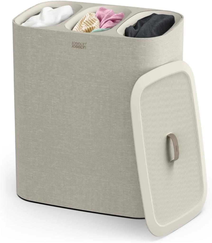 Joseph Joseph Tota 90 lt Trio 3 Bölmeli Çamaşır Ayırma Sepeti - OUTLET