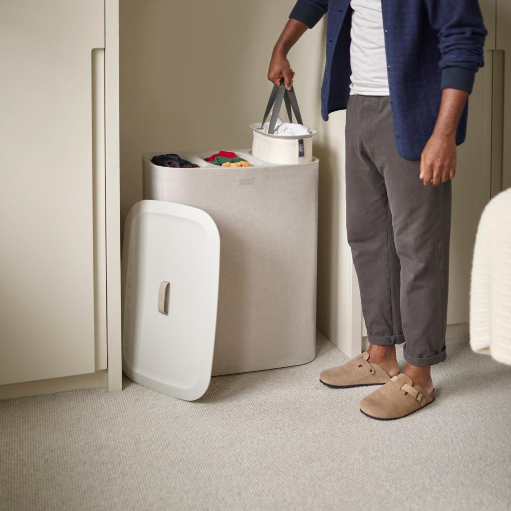 Joseph Joseph Tota 90 lt Trio 3 Bölmeli Çamaşır Ayırma Sepeti - OUTLET