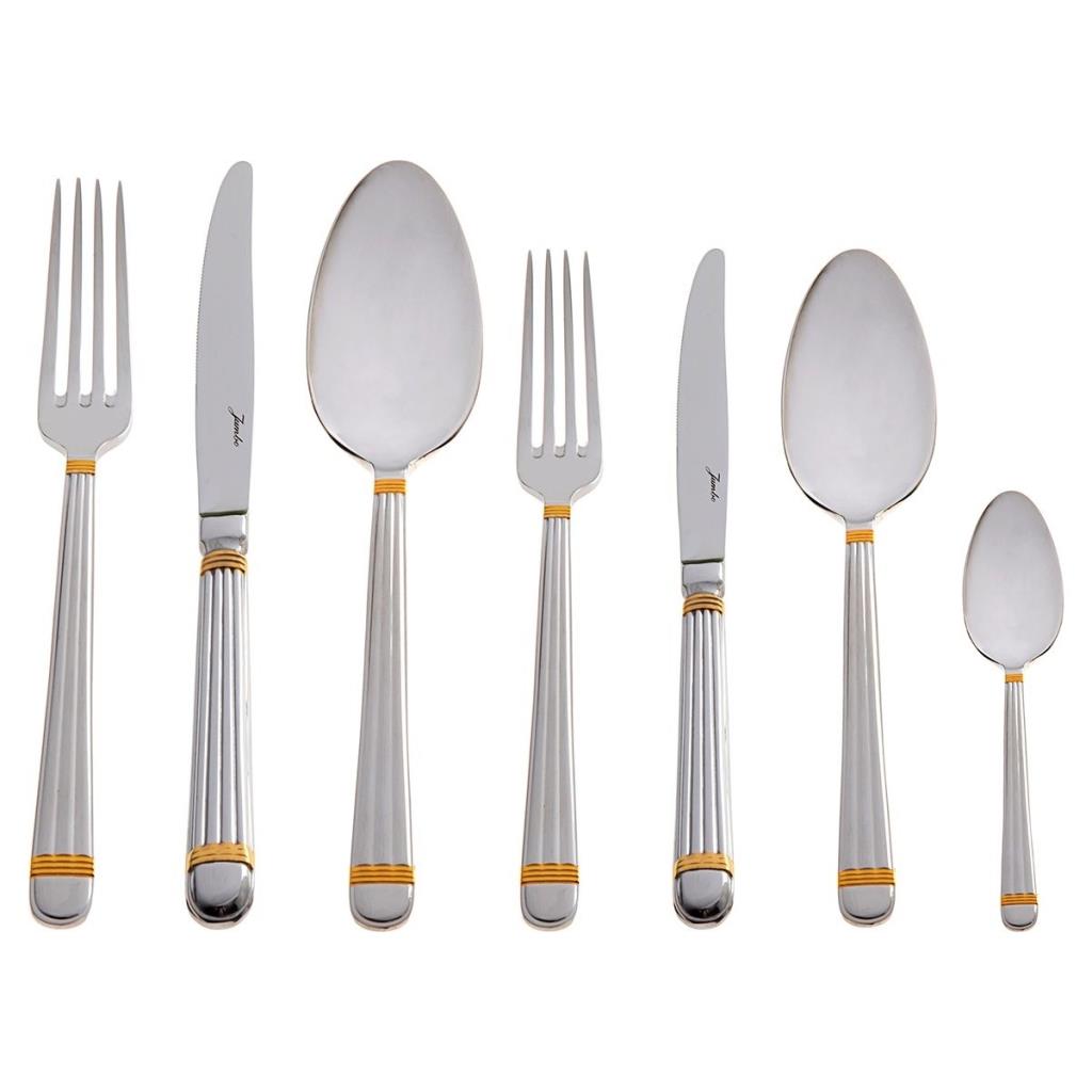 Jumbo 4200 Altın 12 Kişilik 84 Parça Çatal Kaşık Bıçak Takımı