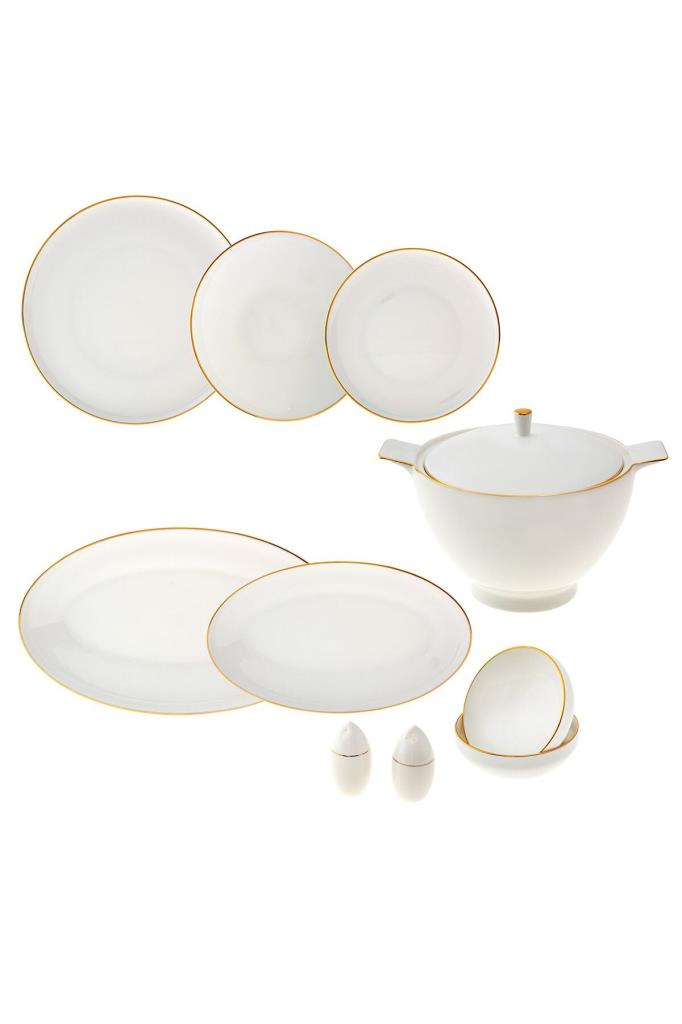 Jumbo Cloud Gold 56 Parça 12 Kişilik Yemek Takımı - Outlet
