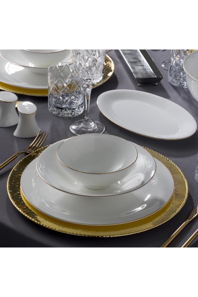 Jumbo Golda 61 Parça 12 Kişilik Yemek Takımı Outlet