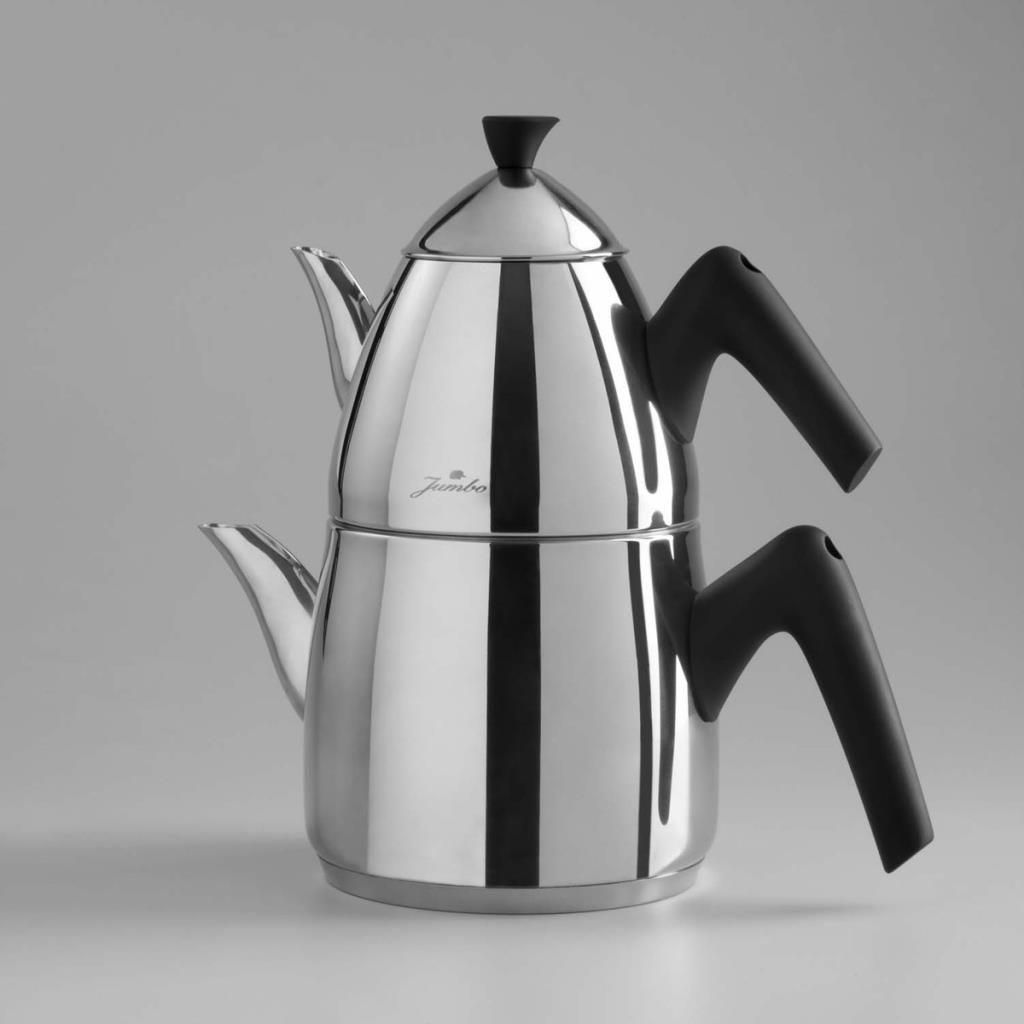 Jumbo Lizbon Maxi Boy Çelik Çaydanlık - TESHİR