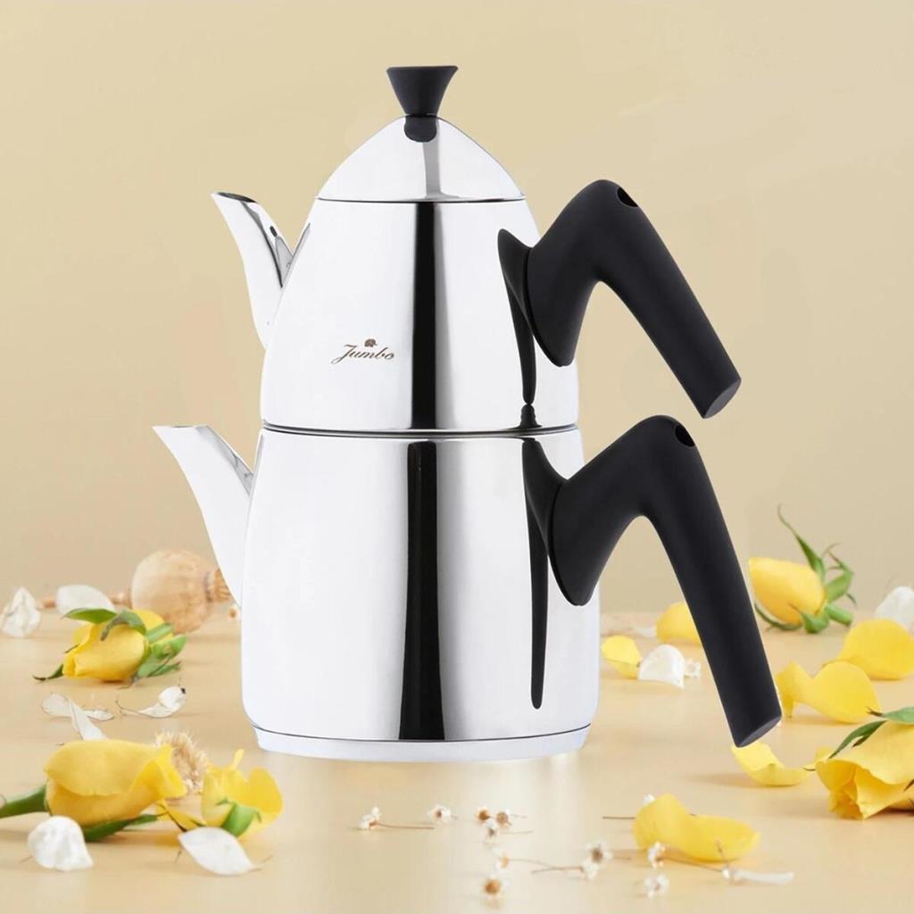 Jumbo Lizbon Maxi Boy Çelik Çaydanlık - TESHİR