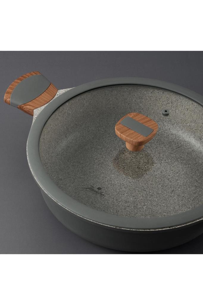 Jumbo Stone 7 Parça Granit Tencere Seti