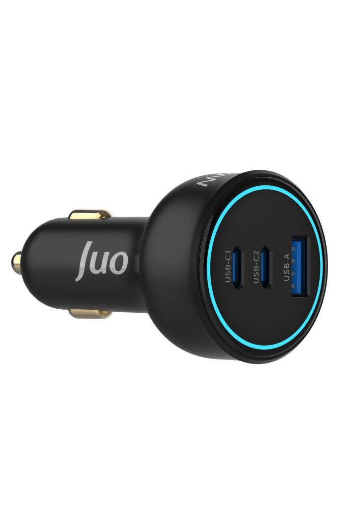 Juo 138w 3 Portlu Type-c Usb-a Araç Şarj Aleti Pd 3.0 & Qc 4.0 Hızlı Araç Içi Şarj Cihazı - OUTLET