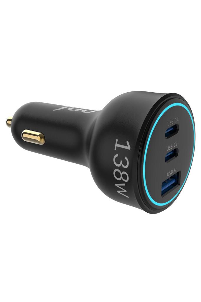 Juo 138w 3 Portlu Type-c Usb-a Araç Şarj Aleti Pd 3.0 & Qc 4.0 Hızlı Araç Içi Şarj Cihazı - OUTLET