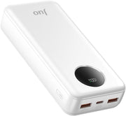 Juo 20000MAH 22.5W Dijital LED Ekranlı Taşınabilir Hızlı Şarj Cihazı Powerbank Beyaz Teşhir