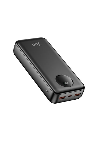 Juo 20000 Mah 22.5w Dijital Led Ekranlı Taşınabilir Hızlı Şarj Cihazı Powerbank Siyah