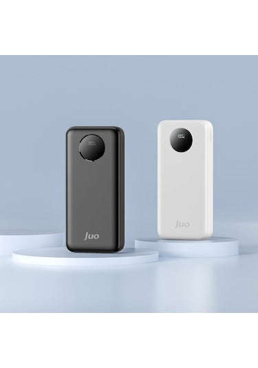 Juo 20000 Mah 22.5w Dijital Led Ekranlı Taşınabilir Hızlı Şarj Cihazı Powerbank Siyah