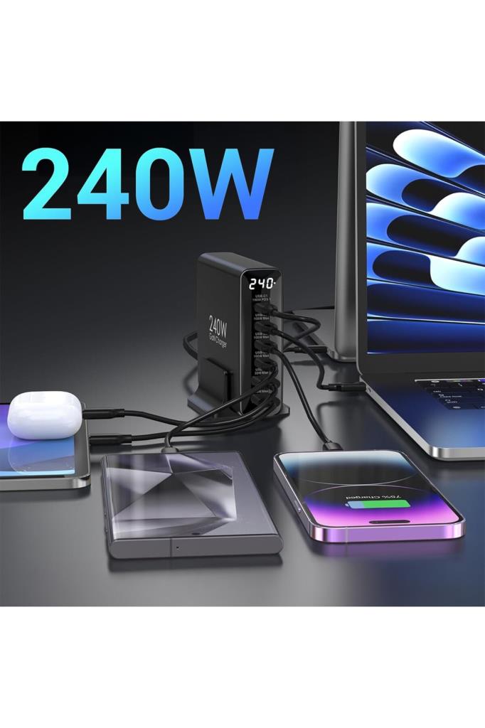 Juo DLC240 240 W Hızlı Şarj Adaptörü Outlet