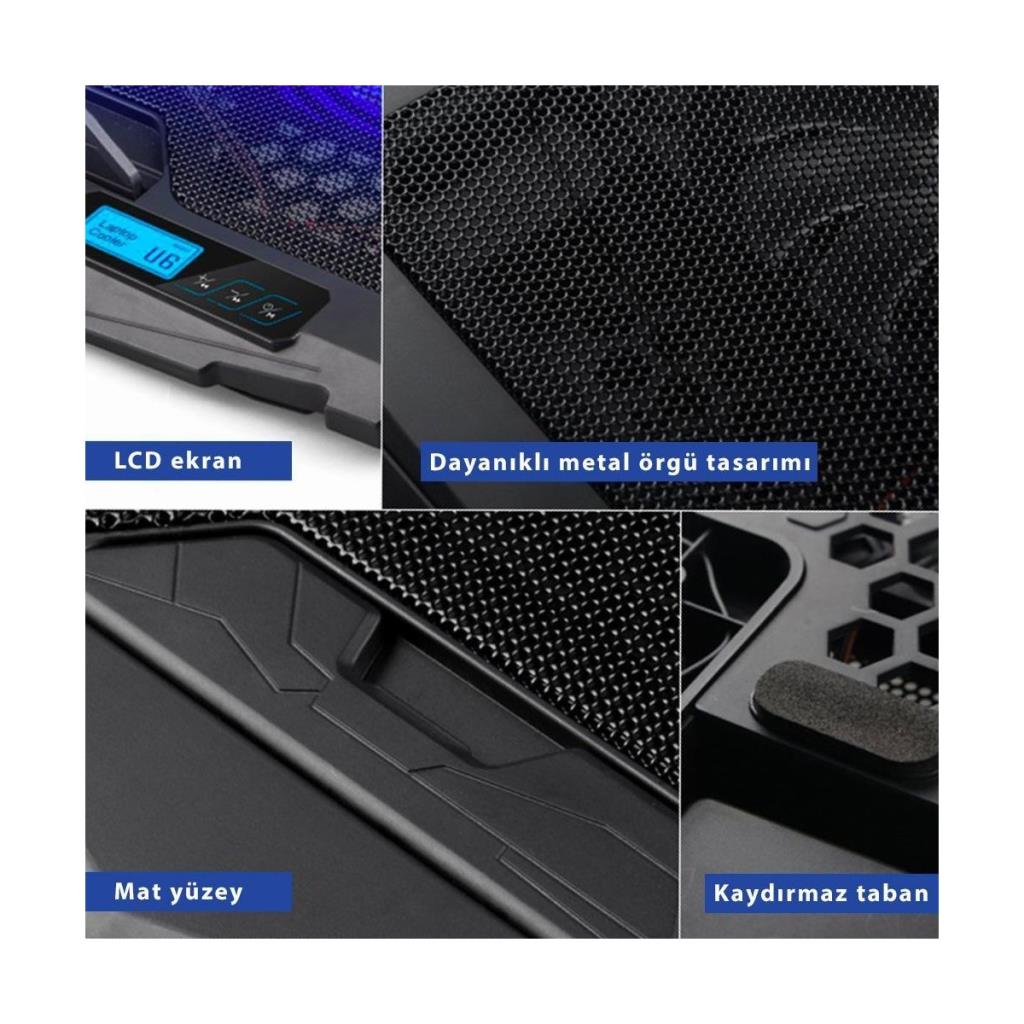 Juo C1 4 Fanlı 14"-17" Laptop Soğutucu
