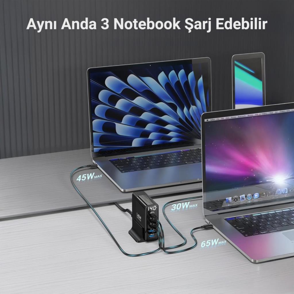 Juo DLC140 140 W Hızlı Şarj Adaptörü - OUTLET