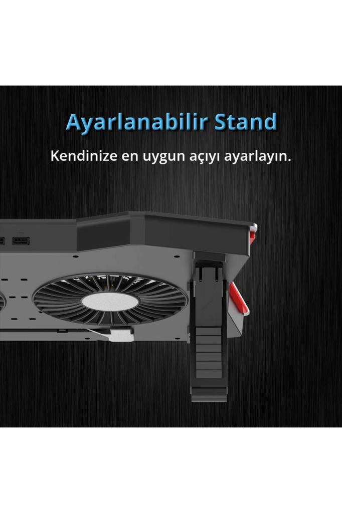 Juo GT RGB 2 Fanlı 10"-18" Laptop Soğutucu Outlet