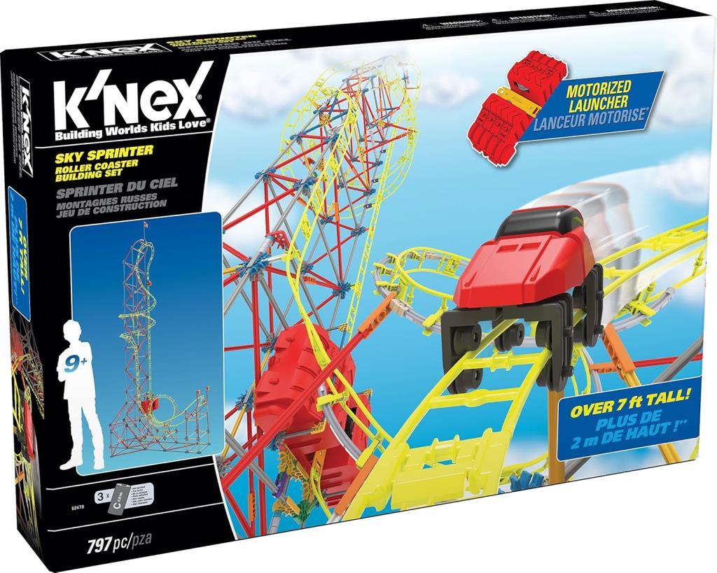 K'Nex Sky Sprinter Roller Coaster Seti (Motorlu) Thrill Rides 52478