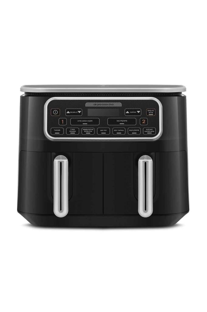 Karaca Air Pro Cook Duo Tandır XXXL 8 lt Black Silver Yağsız Fritöz