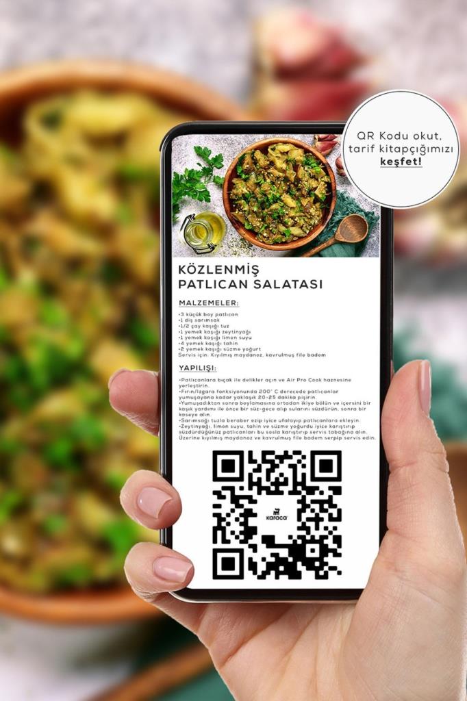 Karaca Air Pro Cook Köz XL Airfryer 4 lt Yağsız Black Gold Fritöz Teşhir