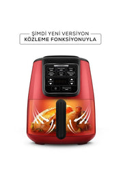 Karaca Air Pro Cook Köz XL Airfryer 4 lt Yağsız Ruby Fritöz Teşhir
