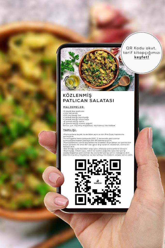 Karaca Air Pro Cook Köz XL Airfryer 4 lt Yağsız Ruby Fritöz Teşhir